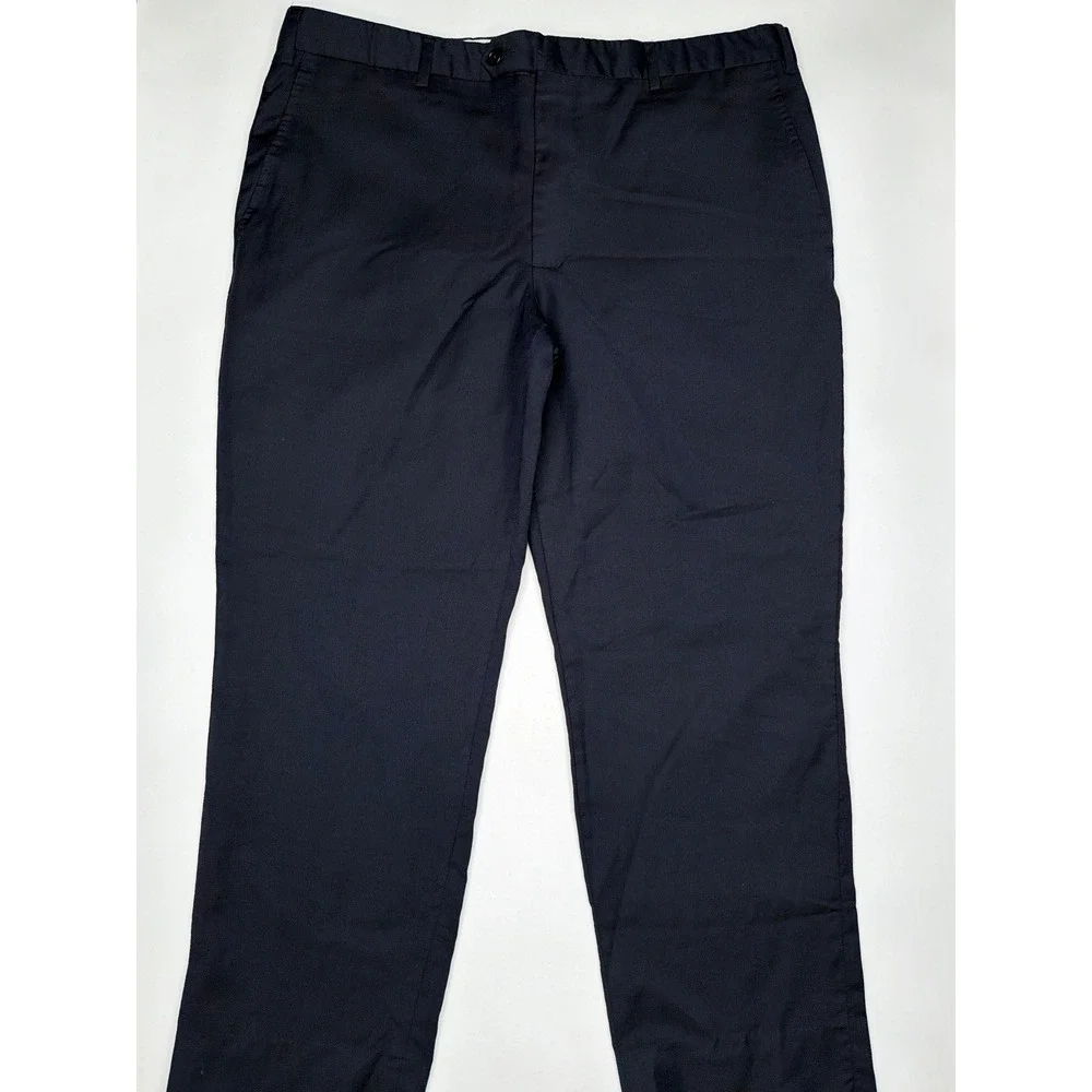 Men's Tailored Navy Blue Dress Pants Made in Italy Size 44 27